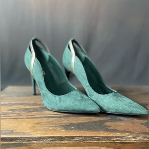 Elegant Green Women's Heels